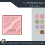 HQ Marble Square Dance Rug #1 Samtuse963