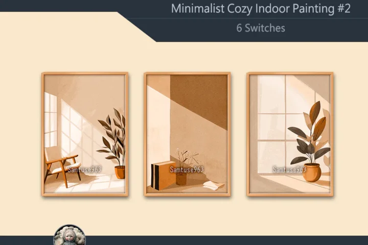 Minimalist Cozy Indoor Painting #2 Sellable Extra A Samtuse963