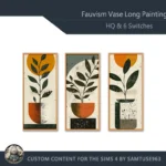 Fauvism Vase Long Painting #1 Sellable Samtuse963