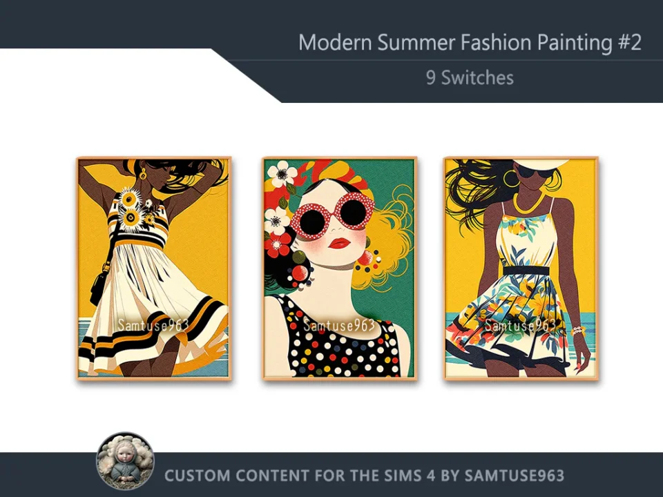 Modern Summer Fashion Painting #2 Sellable Extra A Samtuse963