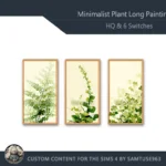 HQ Minimalist Plant Long Painting #4 Sellable Extra D Samtuse963