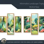 HQ Minimalist Landscape Triptych #2 Sellable Extra B Samtuse963