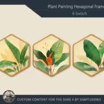 Plant Painting Hexagonal Frame #1 Sellable Samtuse963