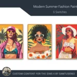 Modern Summer Fashion Painting #1 Sellable Extra A Samtuse963