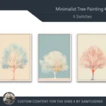 Minimalist Tree Painting #1 Sellable Extra A Samtuse963