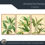 Minimalist Plant Painting #4 Sellable Extra A Samtuse963