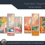 HQ Cozy Indoor Triptych #4 Sellable Extra B Samtuse963