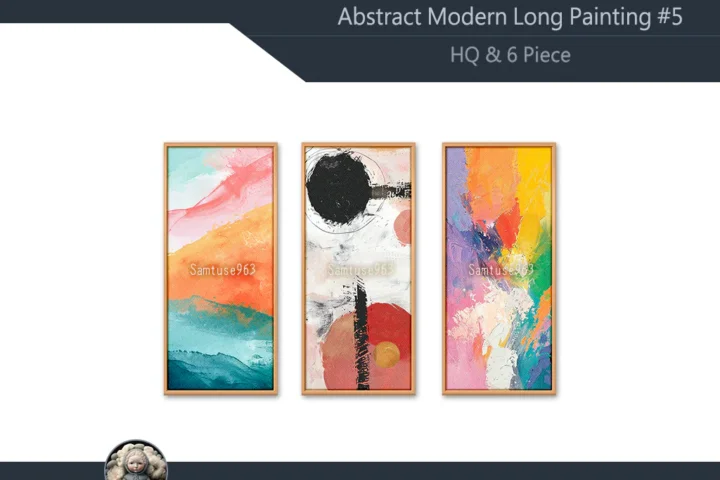 HQ Abstract Modern Long Painting #5 Sellable Samtuse963