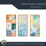 HQ Abstract Modern Long Painting #4 Sellable Samtuse963
