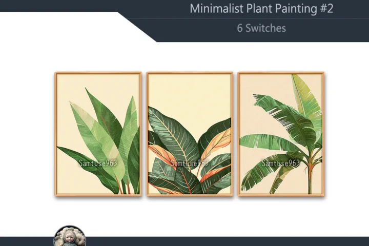Minimalist Plant Painting #2 Sellable Extra A Samtuse963