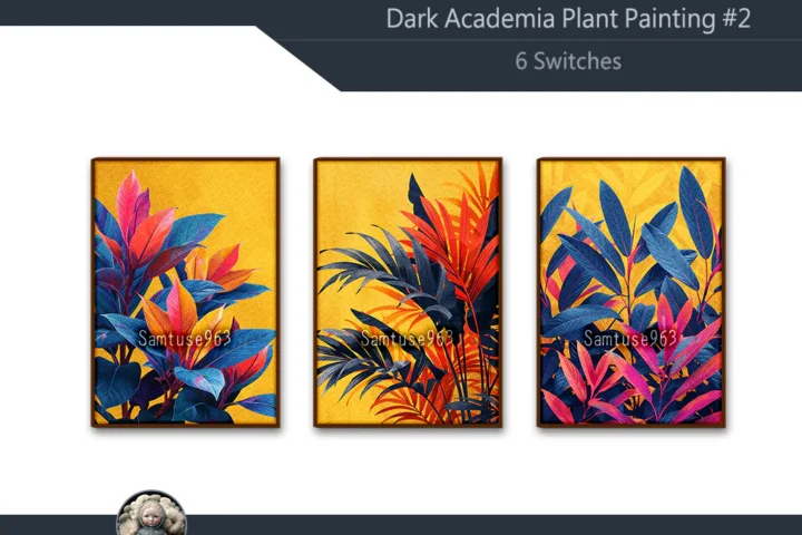 Dark Academia Plant Painting #2 Sellable Extra A Samtuse963