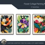 Flower Collage Painting #2 Sellable Extra A Samtuse963