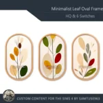 HQ Minimalist Leaf Oval Frame #2 Sellable Samtuse963