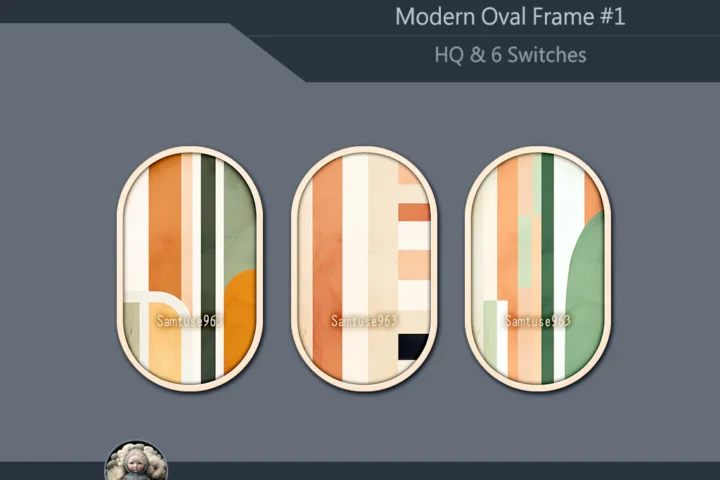 HQ Modern Oval Frame #1 Sellable Samtuse963