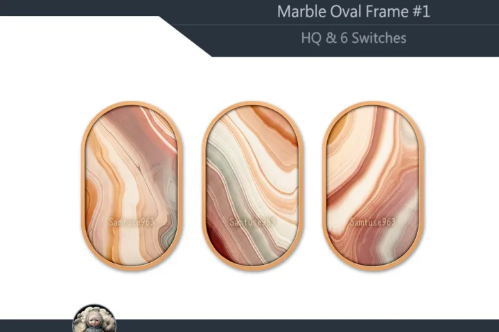 HQ Marble Oval Frame #1 Sellable Samtuse963