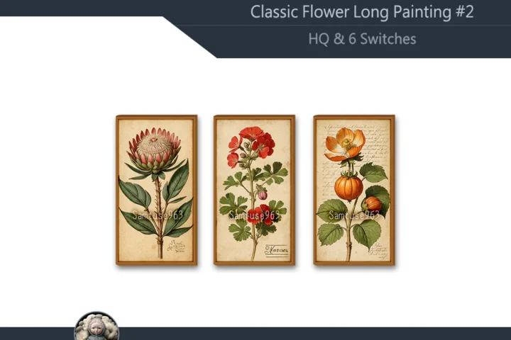 HQ Classic Flowers Long Painting #2 Sellable Extra D Samtuse963