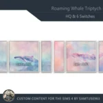 HQ Roaming Whale Triptych #1 Sellable Extra E Samtuse963