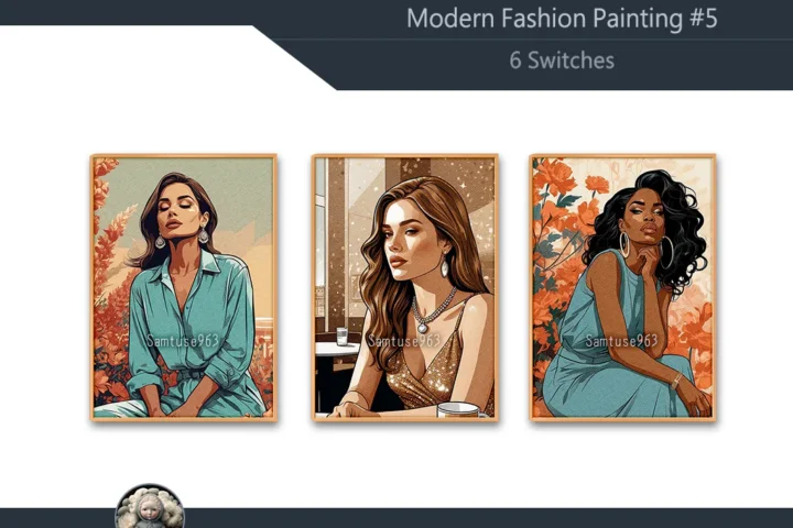 Modern Fashion Painting #5 Sellable Extra A Samtuse963