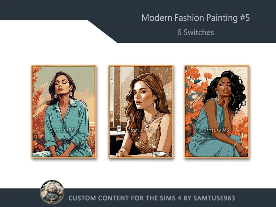 Modern Fashion Painting #5 Sellable Extra A Samtuse963