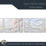 HQ Paper Craft Art Triptych #2 Sellable Extra E Samtuse963