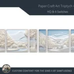 HQ Paper Craft Art Triptych #1 Sellable Extra E Samtuse963