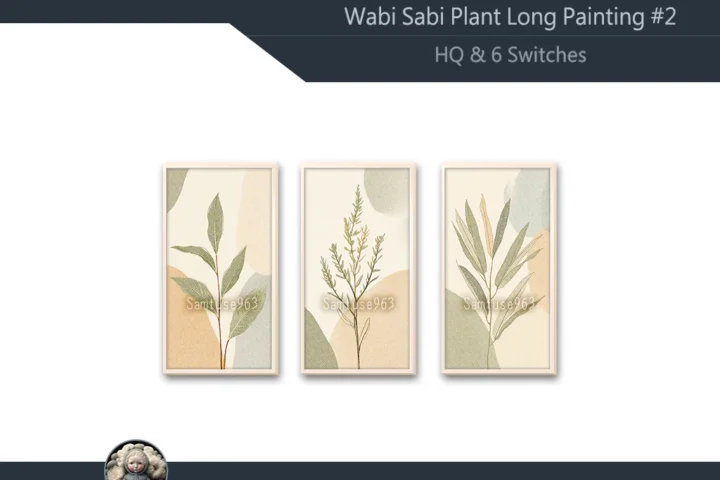 HQ Wabi Sabi Plant Long Painting #2 Sellable Extra D Samtuse963