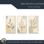 HQ Wabi Sabi Plant Long Painting #2 Sellable Extra D Samtuse963