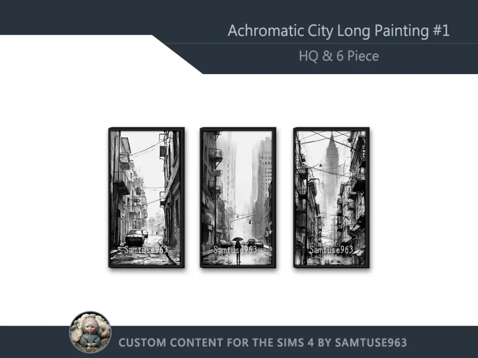 HQ Achromatic City Long Painting #1 Sellable Extra D Samtuse963