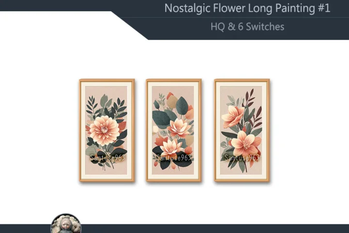 HQ Nostalgic Flower Long Painting #1 Sellable Extra D Samtuse963