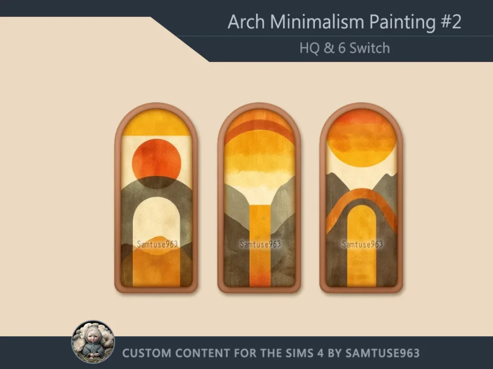 HQ Arch Minimalism Painting #2 Sellable Samtuse963