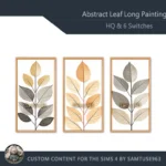 HQ Abstract Leaf Long Painting #6 Sellable Extra D Samtuse963