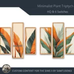 HQ Minimalist Plant Triptych #1 Sellable Extra B Samtuse963
