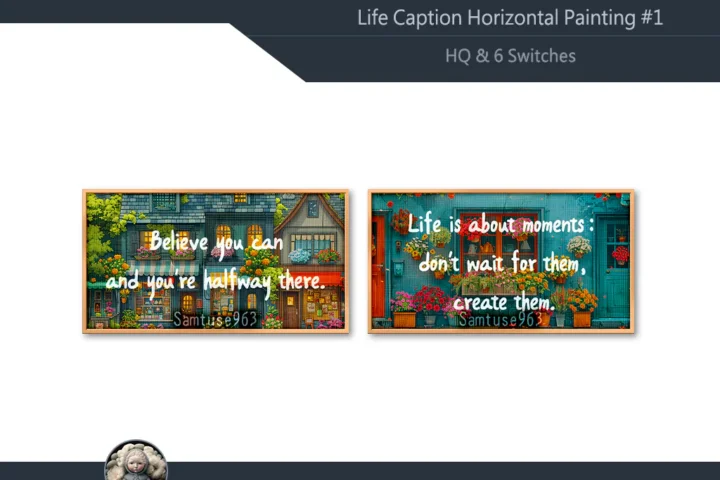 HQ Life Caption Horizontal Painting #1 Sellable Samtuse963