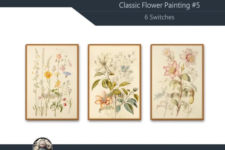 Classic Flower Painting #5 Sellable Extra A Samtuse963
