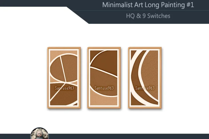 HQ Minimalist Art Long Painting #1 Sellable Extra D Samtuse963
