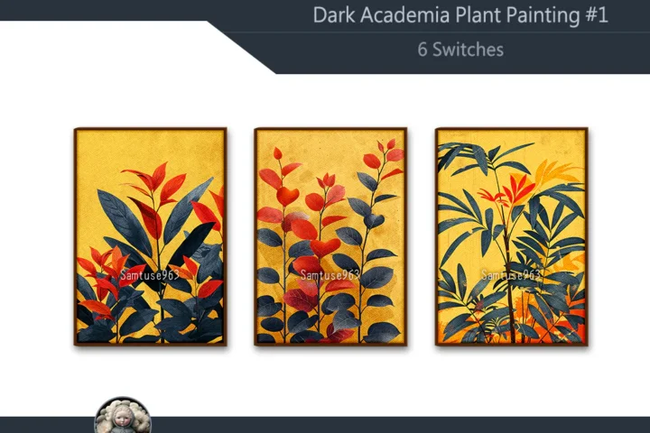 Dark Academia Plant Painting #1 Sellable Extra A Samtuse963