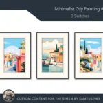 Minimalist City Painting #1 Sellable Extra A Samtuse963