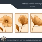 Abstract Flower Painting #6 Sellable Extra A Samtuse963