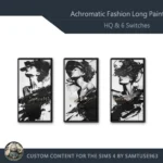 HQ Achromatic Fashion Long Painting #3 Sellable Extra D Samtuse963
