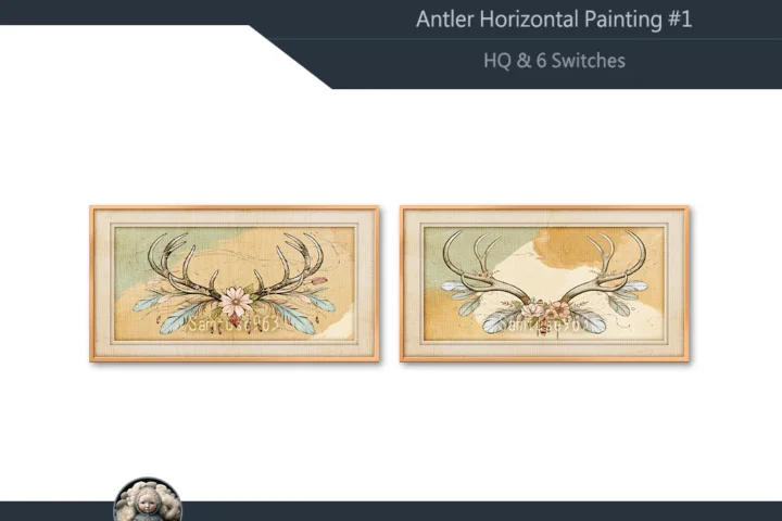 HQ Antler Horizontal Painting #1 Sellable Samtuse963