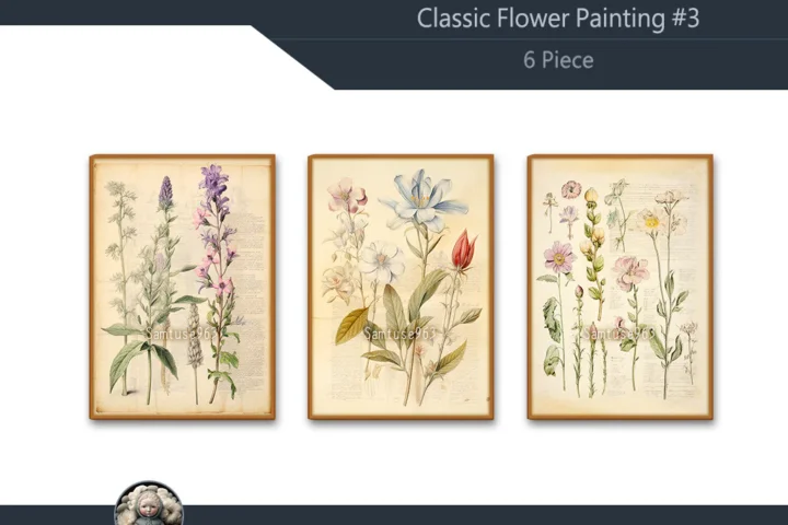 Classic Flower Painting #3 Sellable Extra A Samtuse963