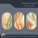 HQ Pastel Oval Frame #3 Samtuse963