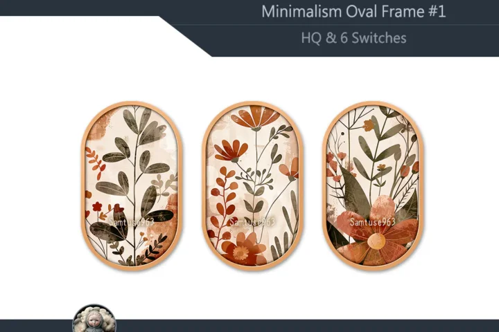 HQ Minimalism Oval Frame #1 Sellable Samtuse963