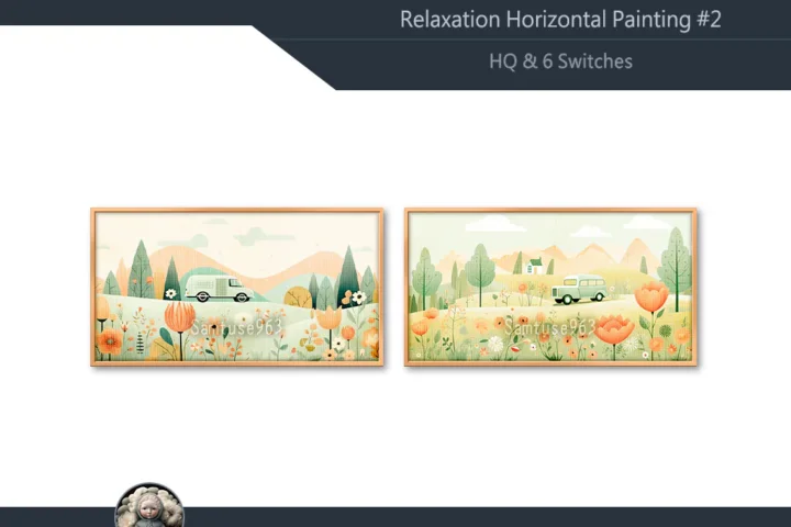 HQ Relaxation Horizontal Painting #2 Samtuse963