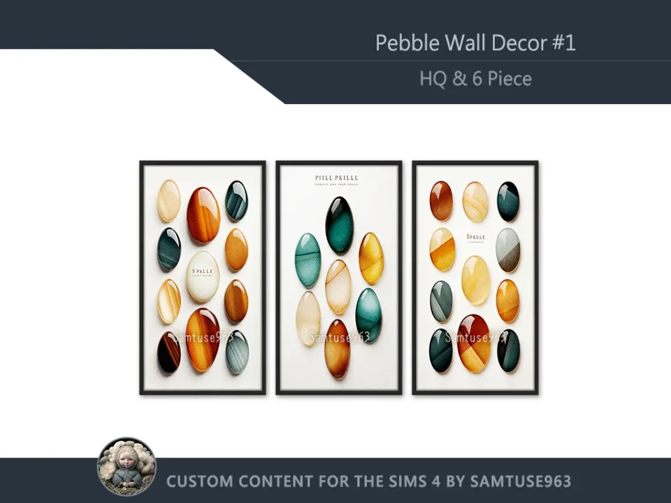 HQ Pebble Wall Decor #1 Sellable Extra D Samtuse963