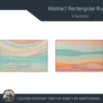 Abstract Rectangular Dance Rug #5 Samtuse963