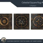 Celestial Square Dance Rug #2 Samtuse963