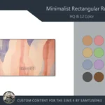 HQ Minimalist Rectangular Dance Rug #6 Samtuse963