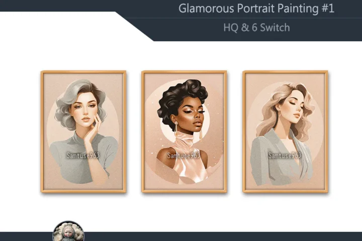HQ Glamorous Portrait Painting #1 Sellable Extra A Samtuse963