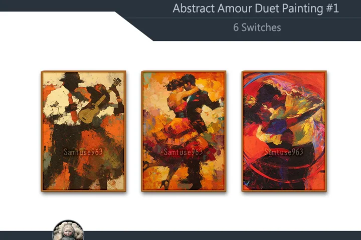 Abstract Amour Duet Painting #1 Sellable Extra A Samtuse963